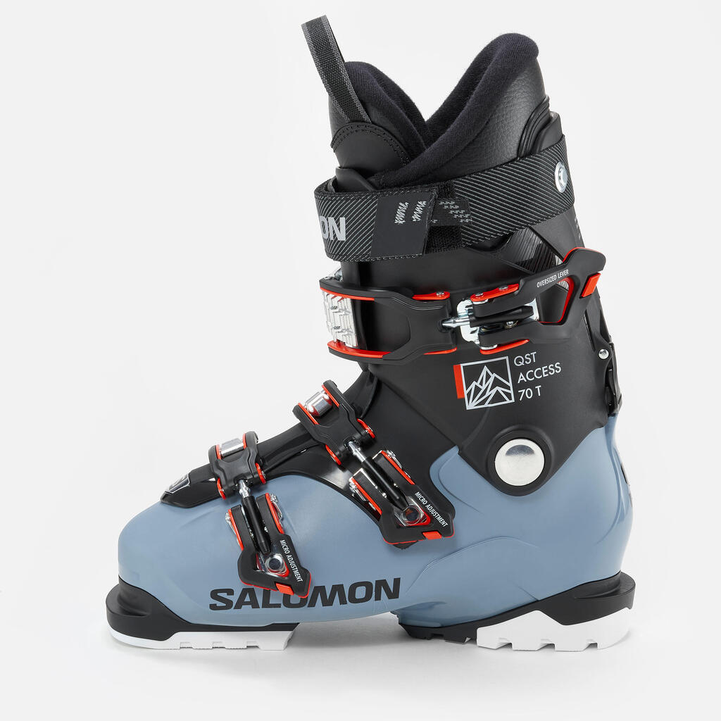 Kids' Mountain Skiing Boots - SALOMON QS ACCESS 70 T JR BLUE